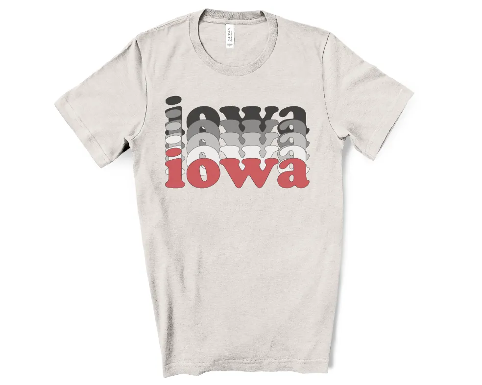 Iowa State Fade Crewneck Sweatshirt or Tee