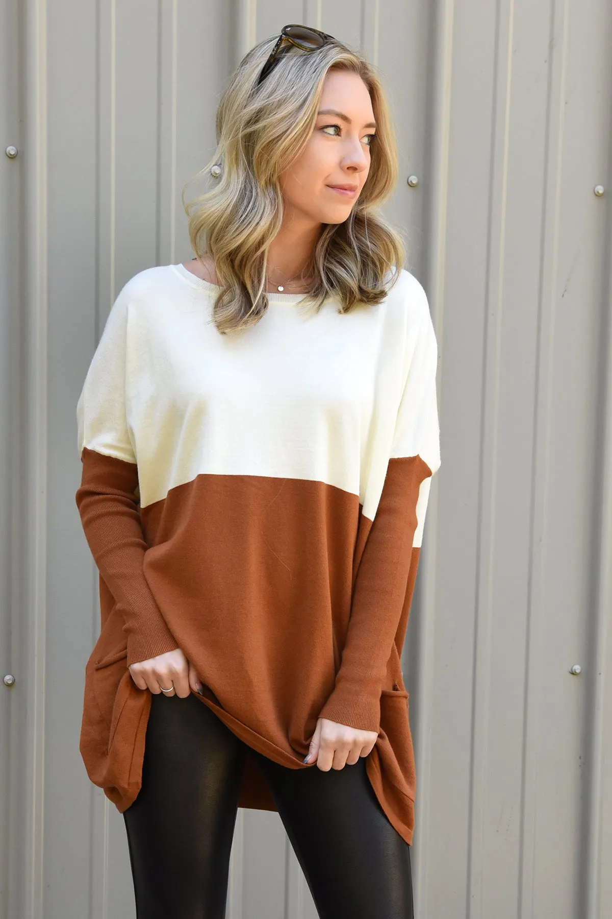 JASMINE SWEATER - CARAMEL