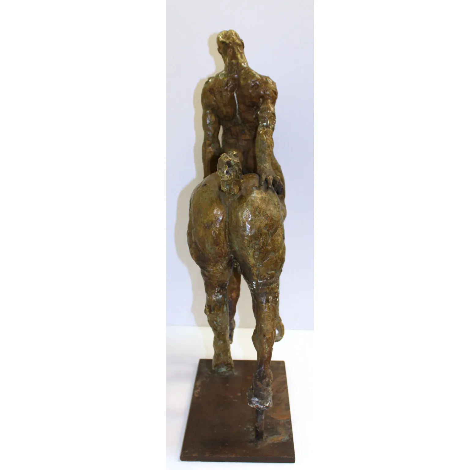 Javier Marin Bronze Sculpture 'Man on a Horse'