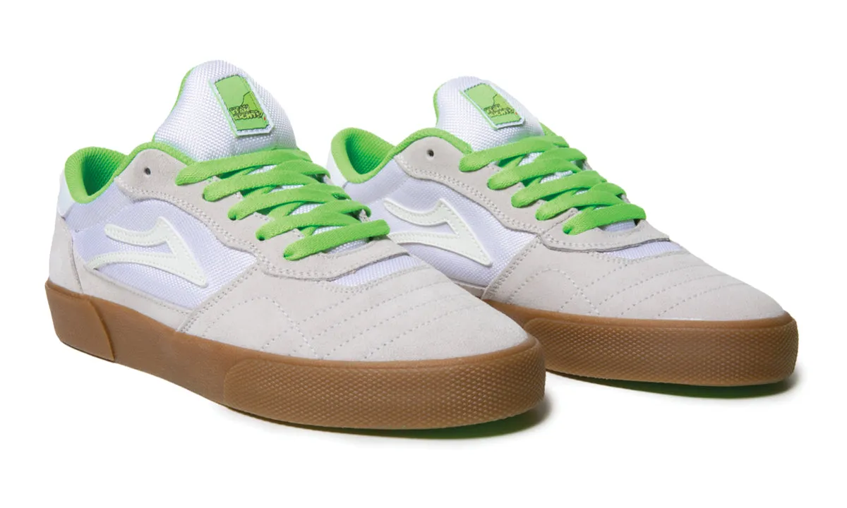 Lakai Cambridge White/UV Green Suede