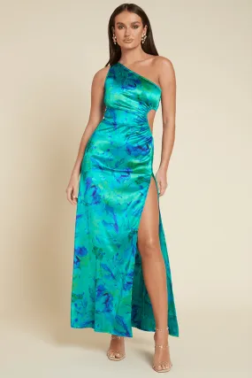 Lexa Maxi Dress - Blue Floral