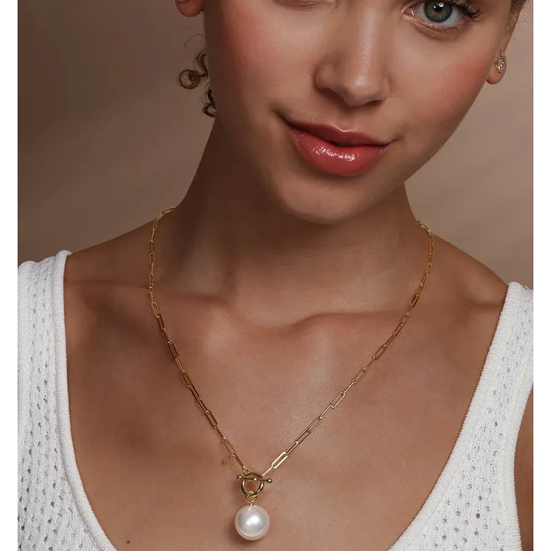 MELINDA MARIA | Life's A Ball Pearl Pendant Necklace