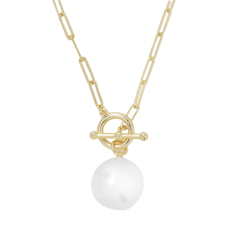 MELINDA MARIA | Life's A Ball Pearl Pendant Necklace