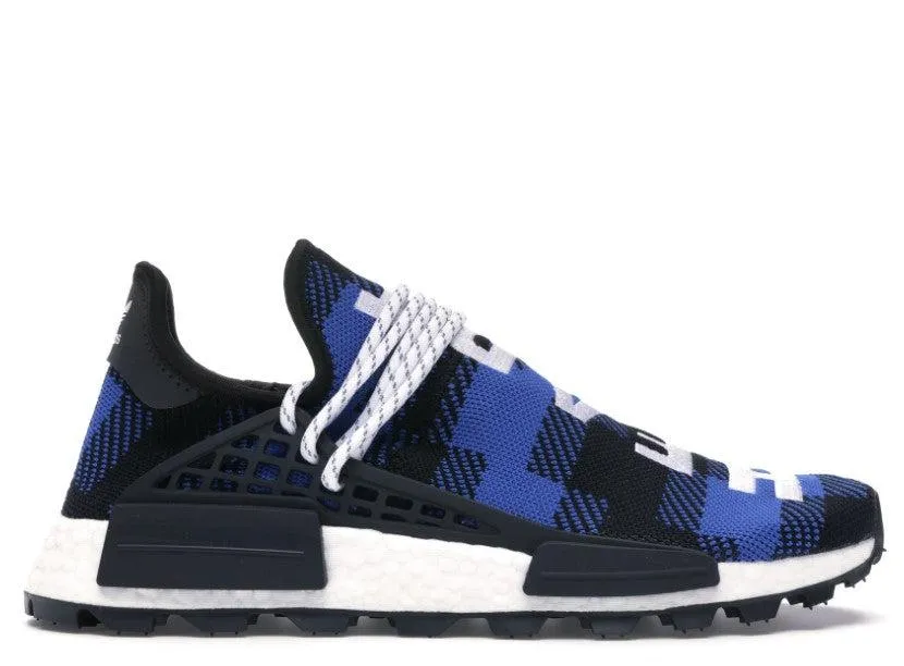 (Men's) Adidas x Pharrell x BBC NMD Human Race Trail 'Blue Plaid' (2019) EF7387