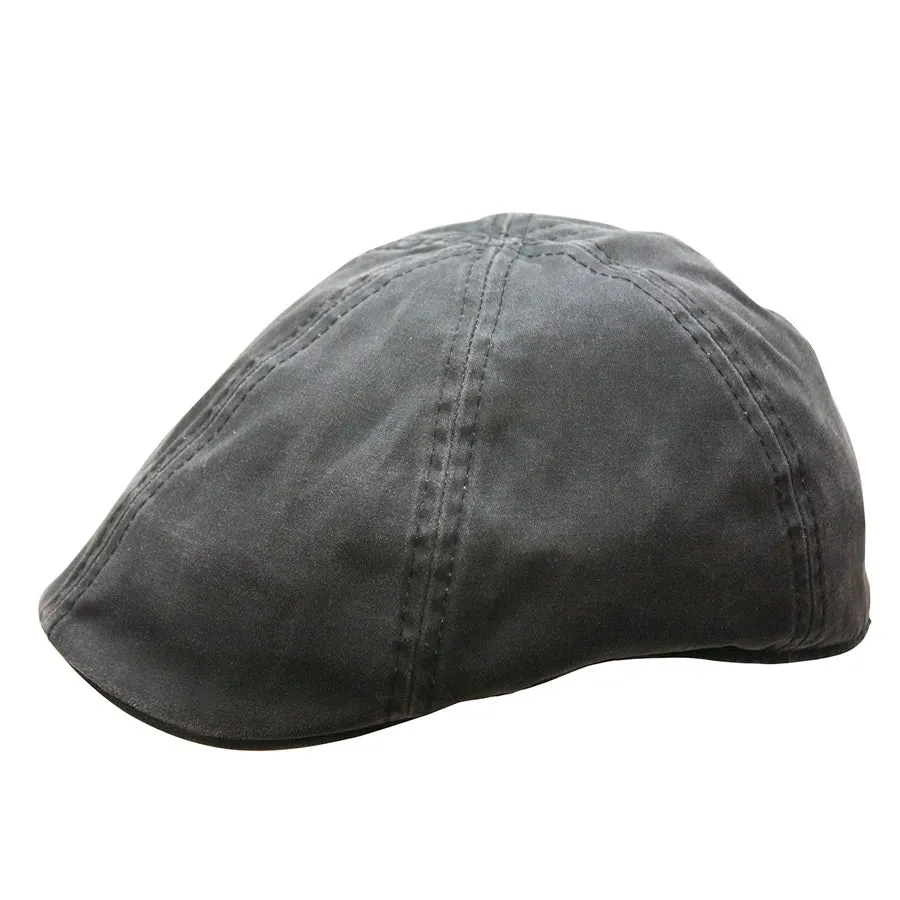 Merrik Cotton Newsboy Cap Negro