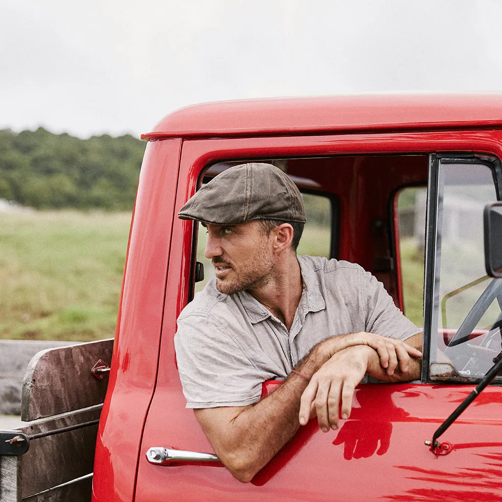 Merrik Cotton Newsboy Cap Negro