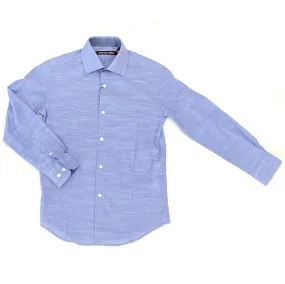 Michael Kors Boys Cotton Blue Dress Shirt