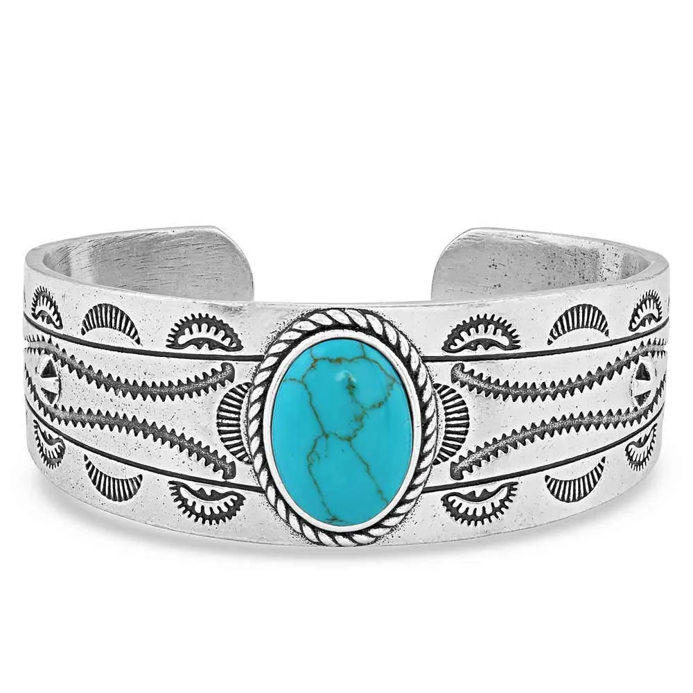 Montana Silversmiths Into the Blue Turquoise Cuff Bracelet