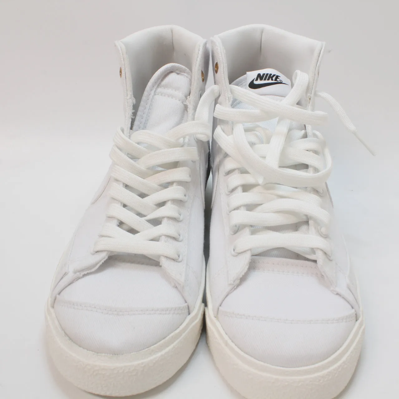 Nike Blazer Mid 77 White White Sail Black Canvas Uk Size 6.5