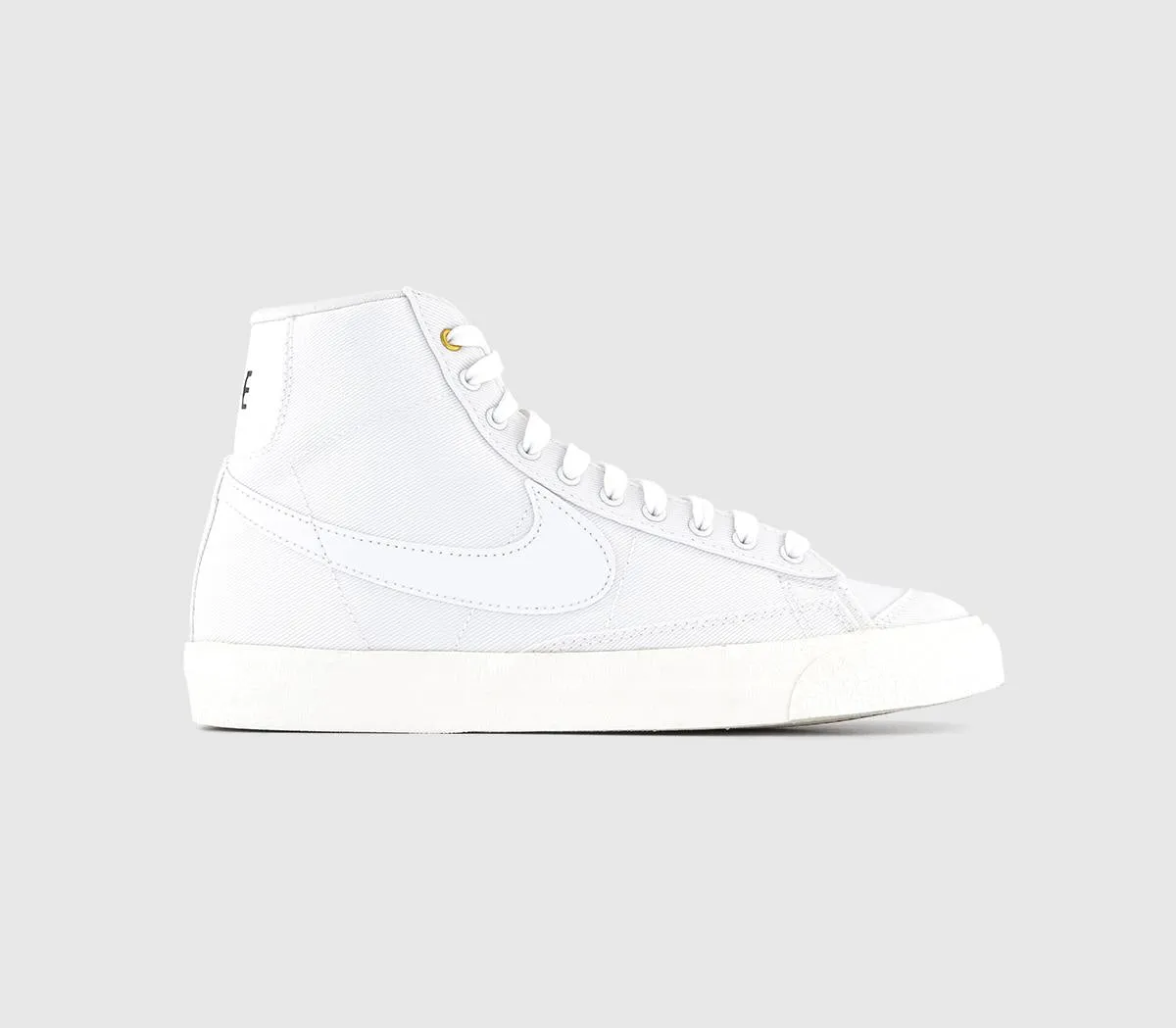 Nike Blazer Mid 77 White White Sail Black Canvas Uk Size 6.5