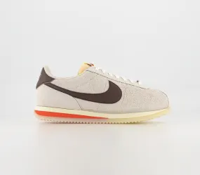 Nike Cortez Sail Earth Light Orewood Metallic Silver Uk Size 5.5