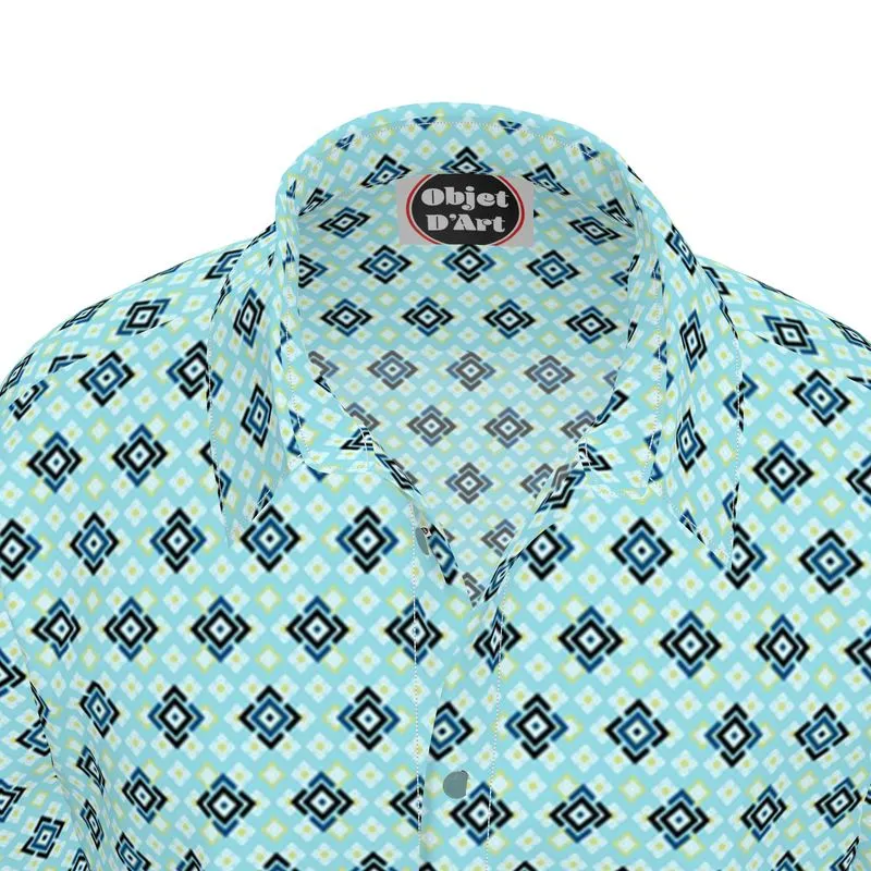 Octagonal Print Short Sleeve Shirt