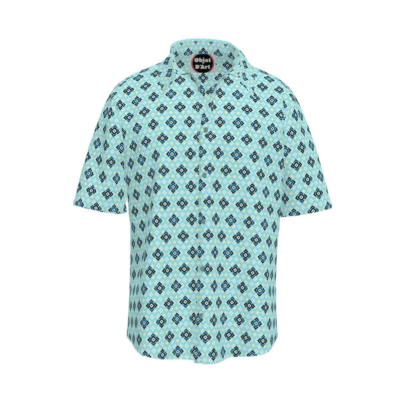 Octagonal Print Short Sleeve Shirt