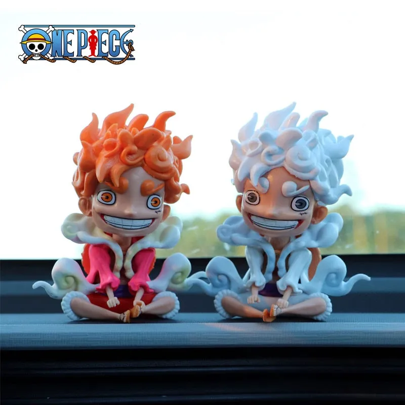 One Piece Luffy Gear 5 Sun God Nika Anime Figure - 12cm PVC Collectible Model Toy for Children