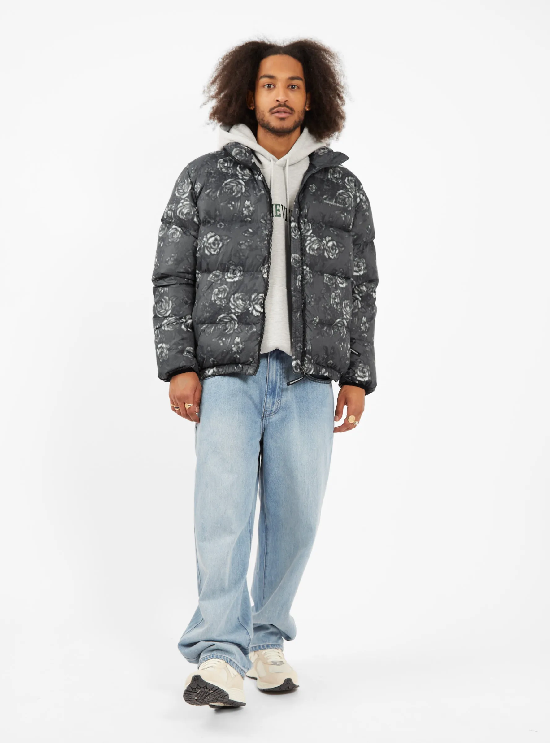 PERTEX T Down Jacket Black Floral