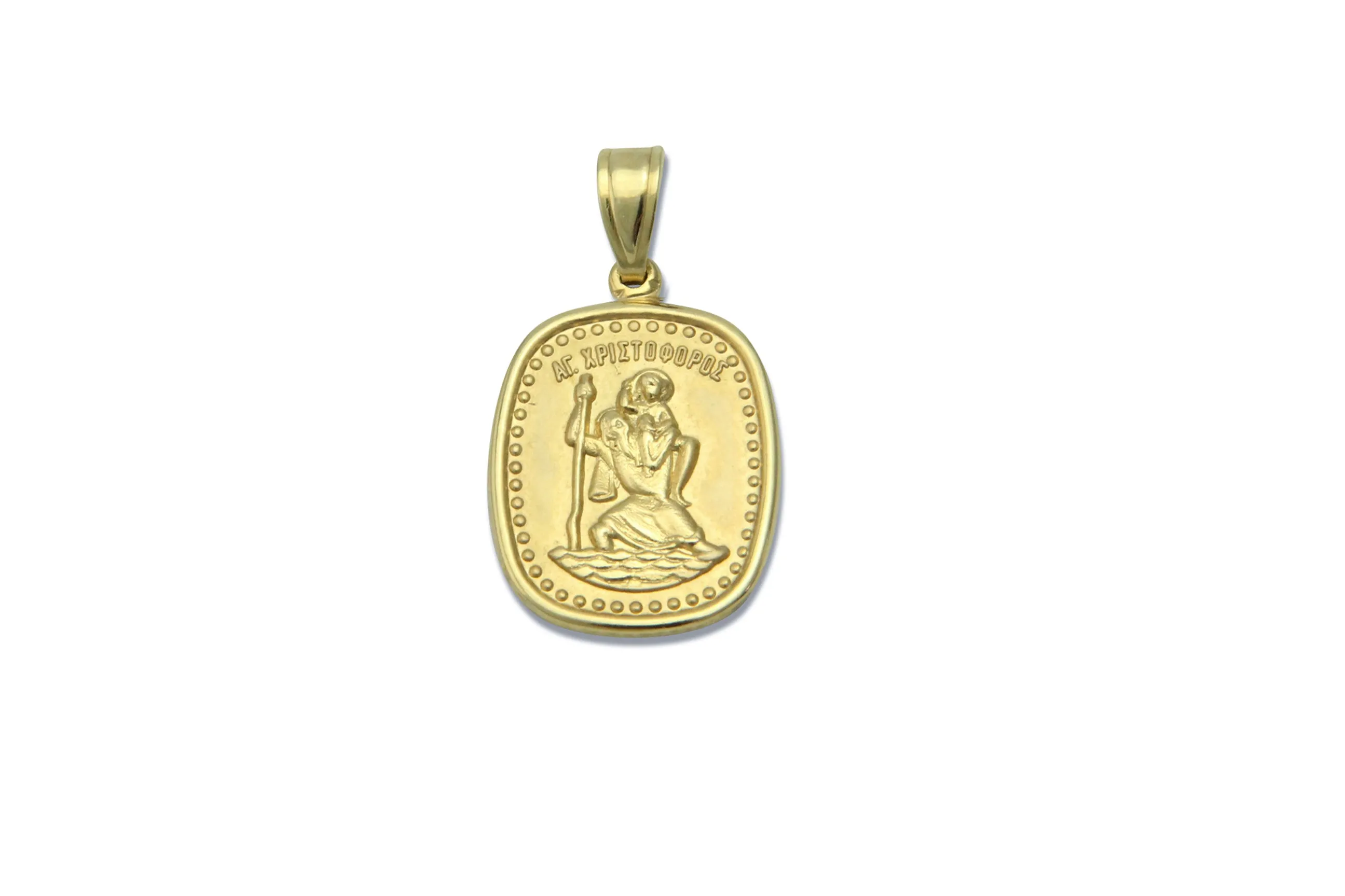 Saint Christopher Gold Medallion