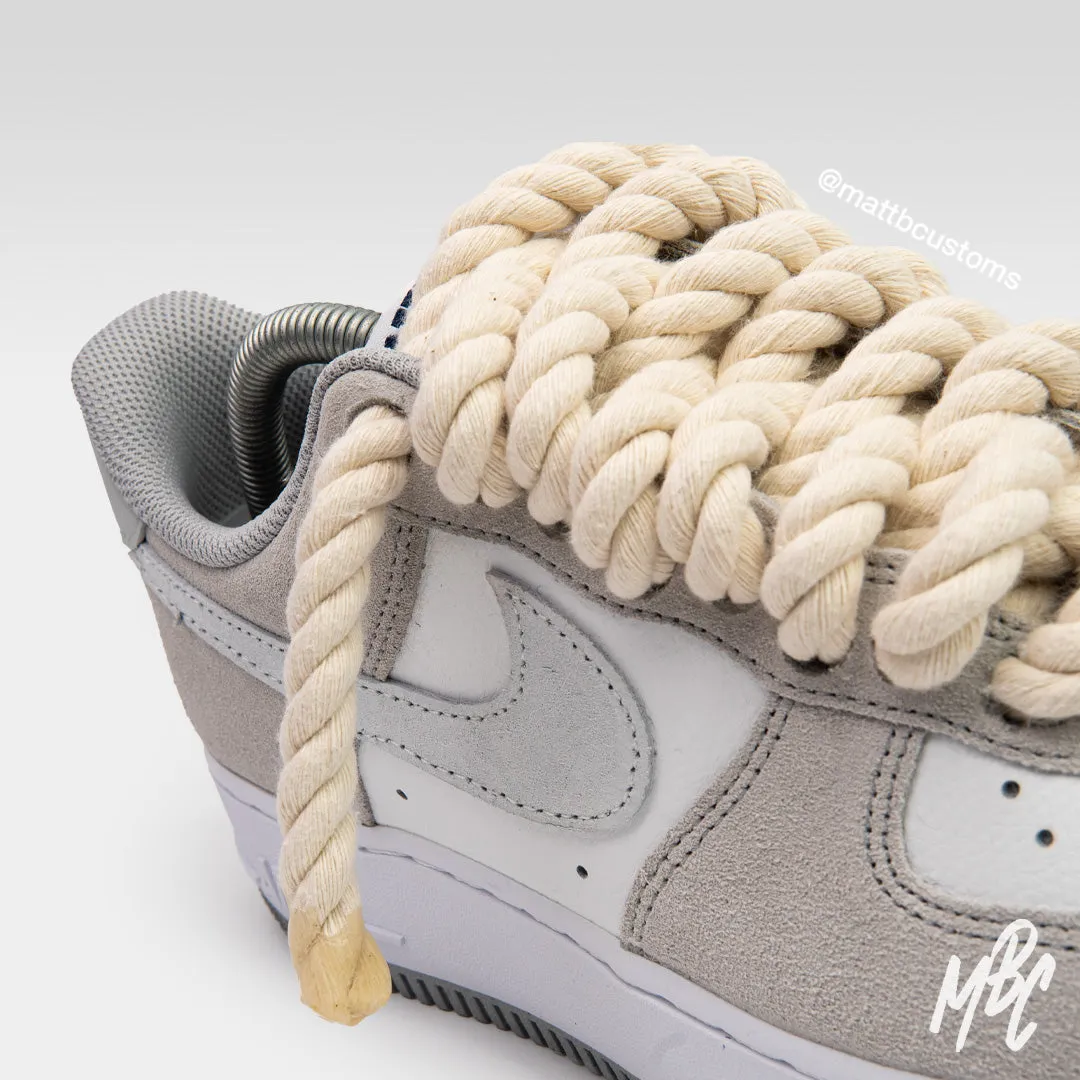 Sand Stone Thicc Lace - Air Force 1 Custom | UK 8