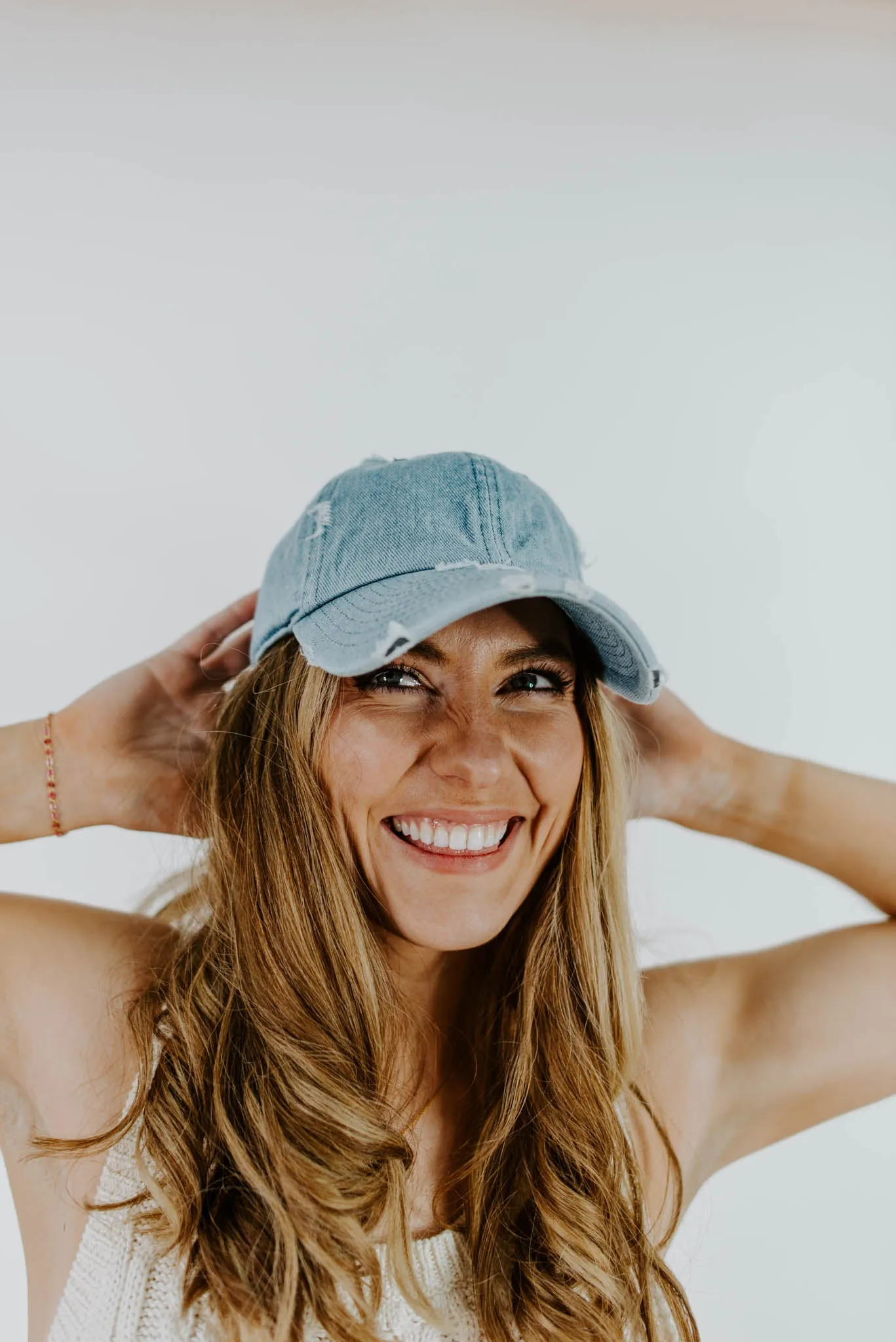 Shade Seeker Distressed Cotton Ball Cap