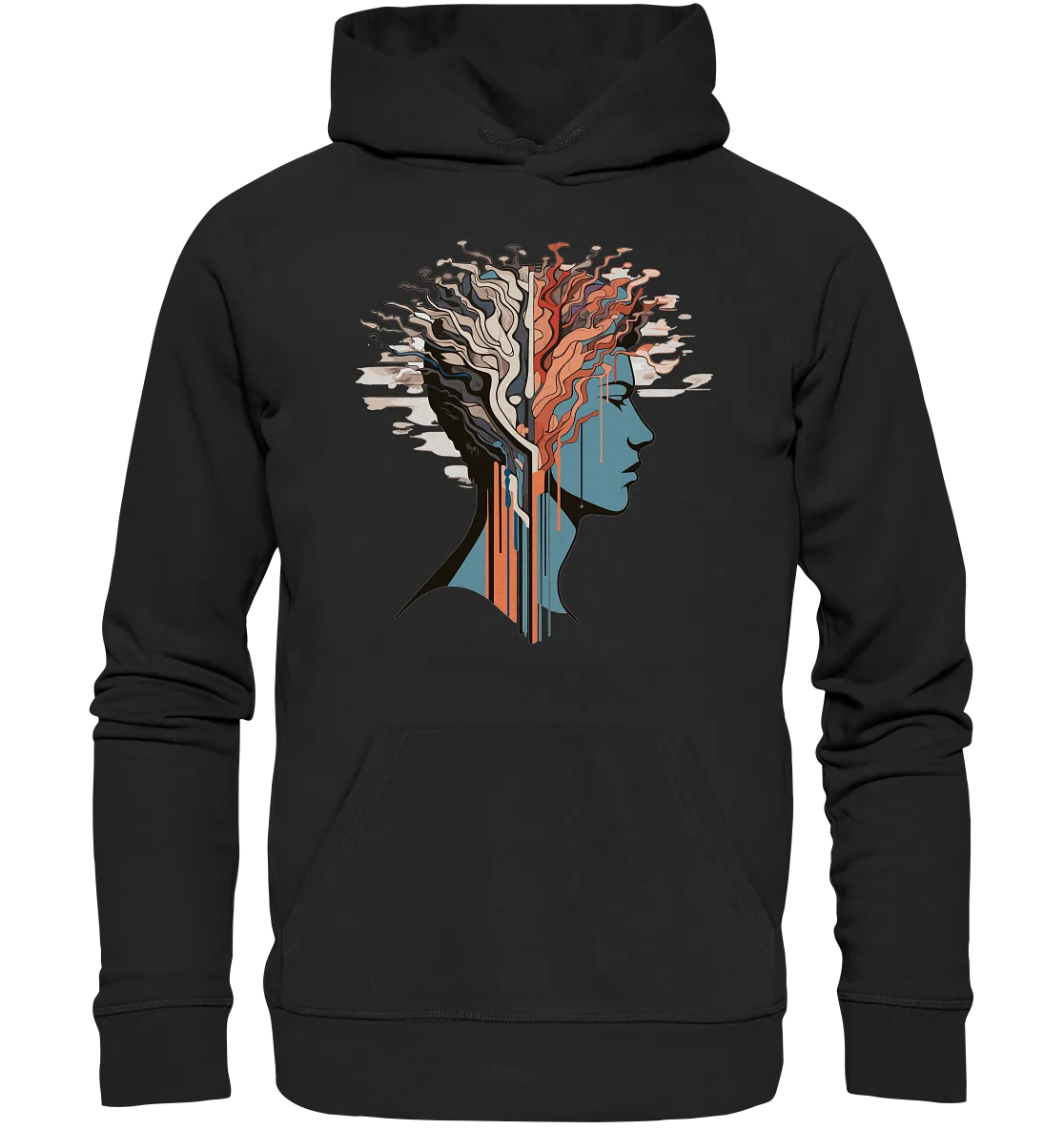 Unisex Bio-Hoodie mit Mental Health Motiv "Serotonin"