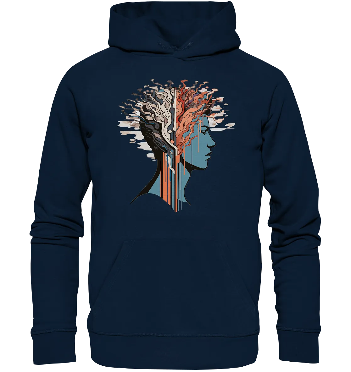 Unisex Bio-Hoodie mit Mental Health Motiv "Serotonin"