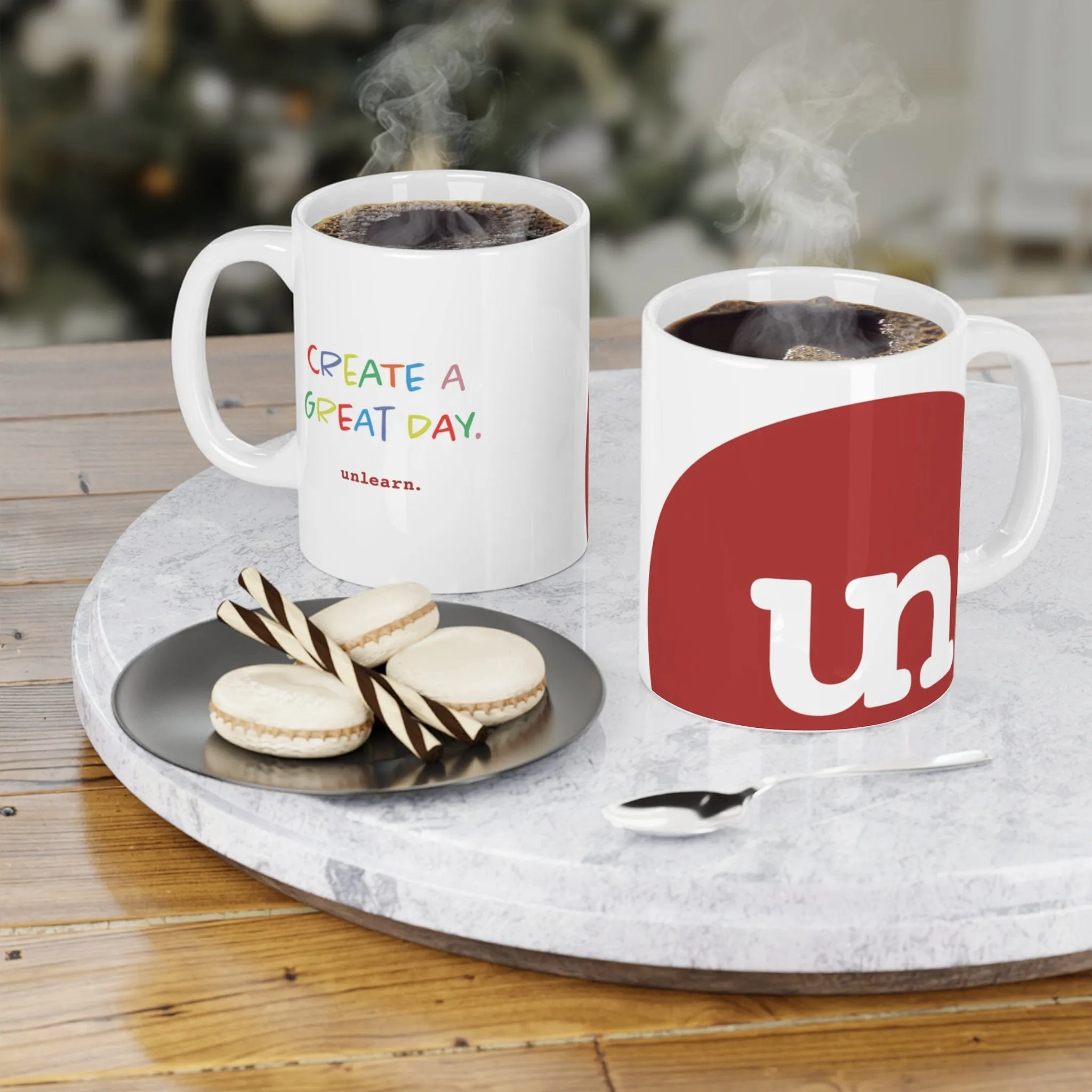 unlearn Beverage Mug - Create a Great Day