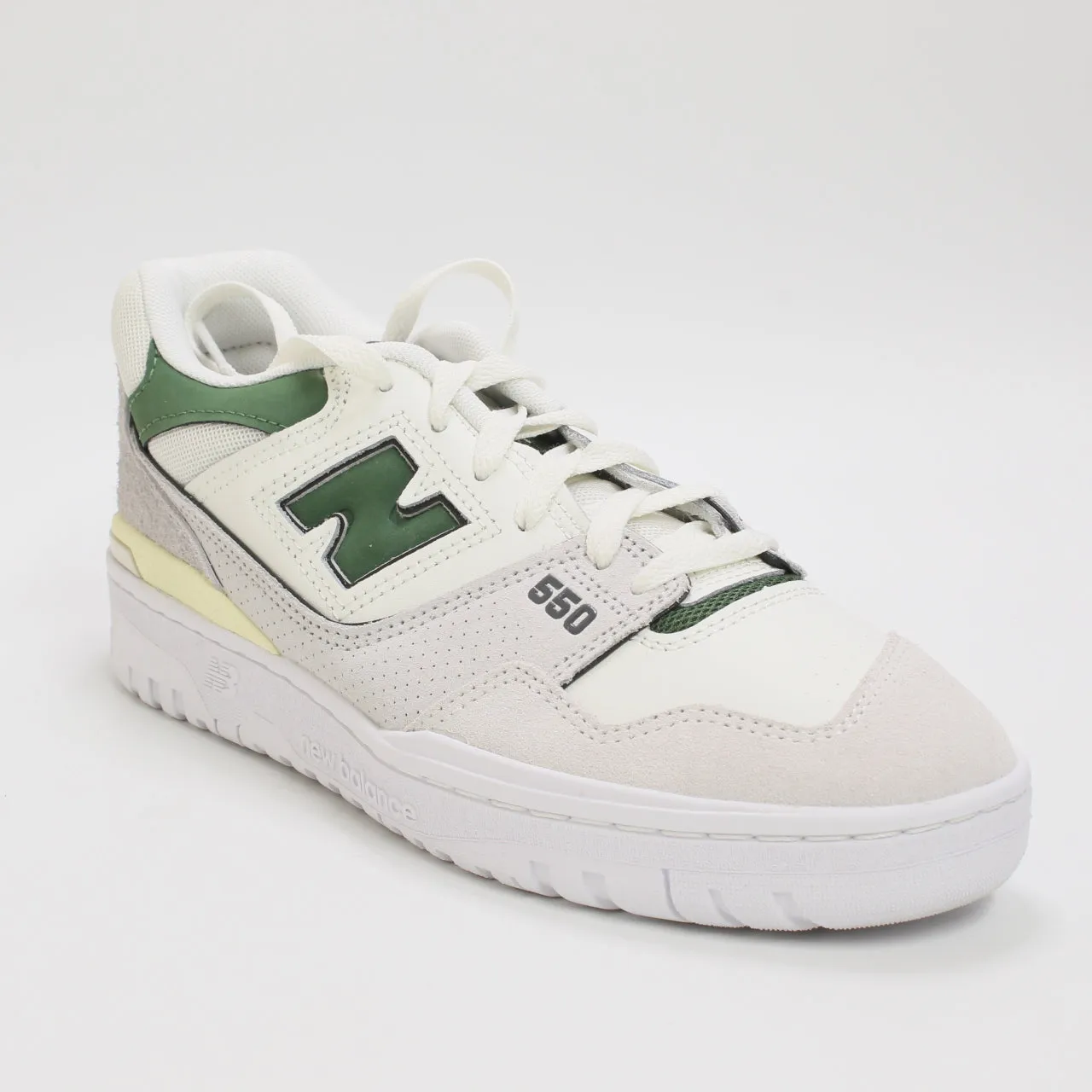 Womens New Balance BB550 Sea Salt Green Grey Trainers